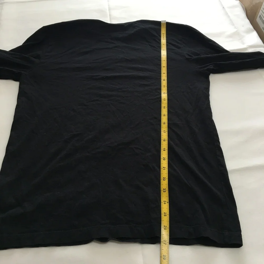 Nike Air Jordan Long Sleeve T-Shirt Mens Medium Black Graphic Sleeve Print